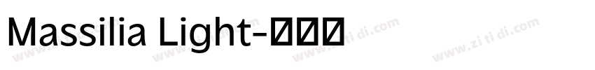 Massilia Light字体转换